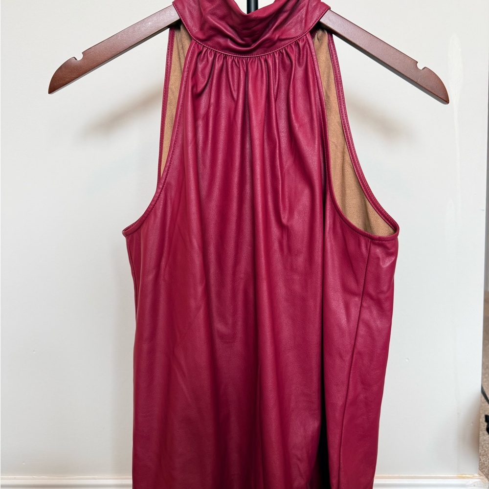 Ramy Brook Deep Red Sleeveless Blouse